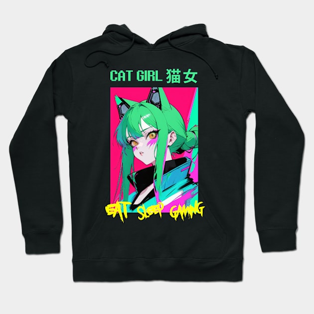 Cat Girl Hoodie by DeathAnarchy